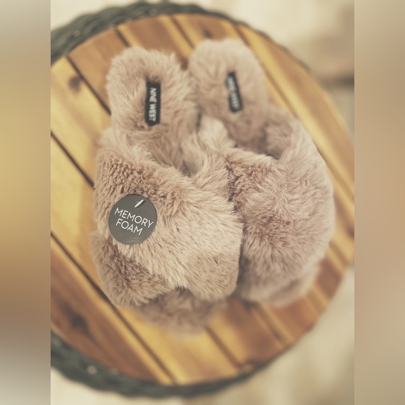 Nine West Taupe Teddy Slip Ons - Picture 5 of 11